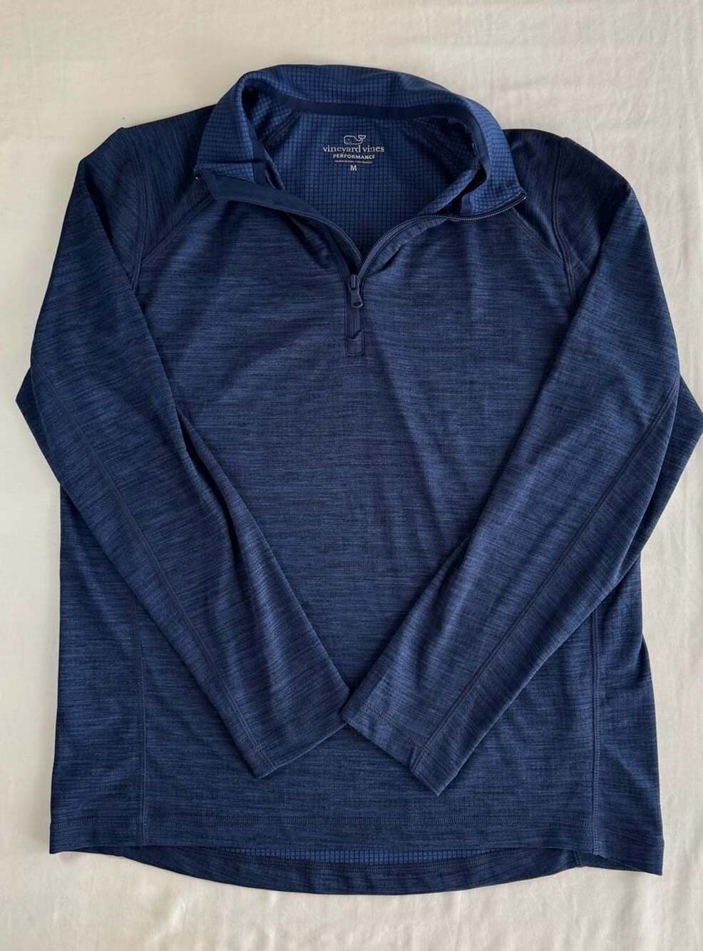 Vineyard Vines Performance Quarter Zip Size M Blue